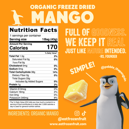 Freeze Dried Organic Mango