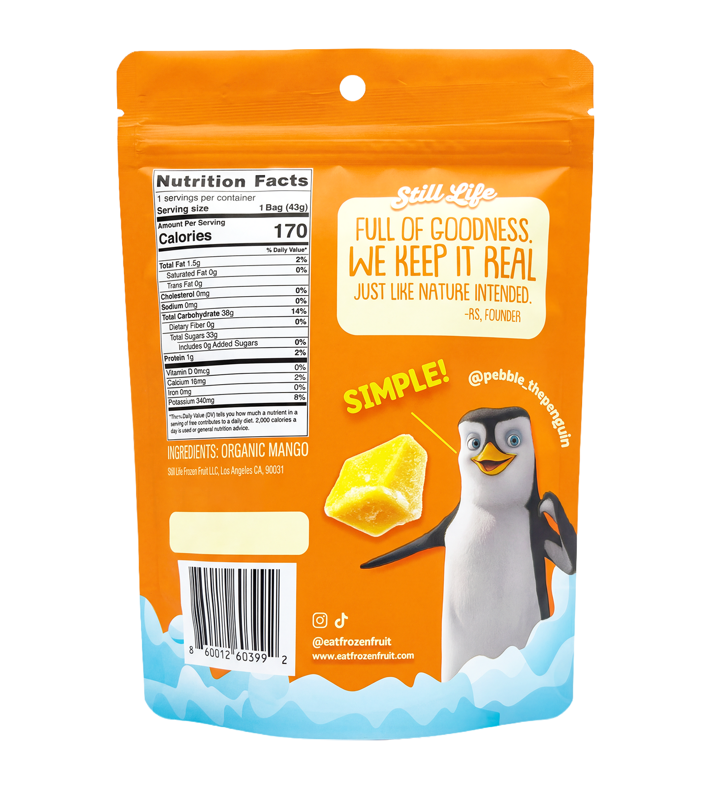 Freeze Dried Organic Mango