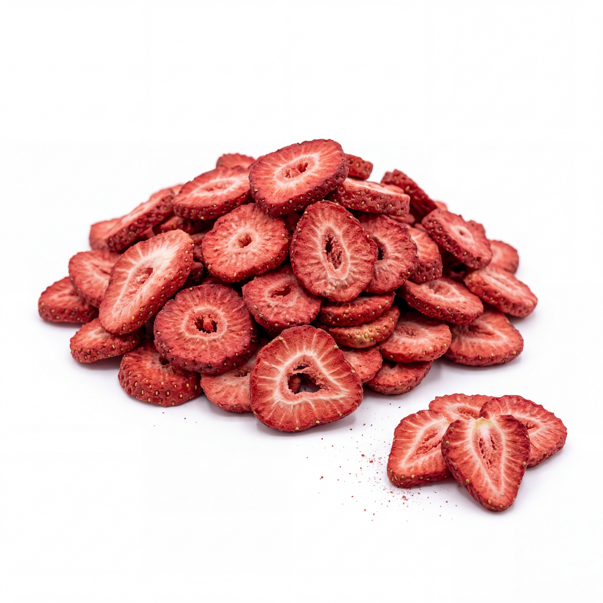 Freeze Dried Organic Strawberries – Still Life Frozen Fruit